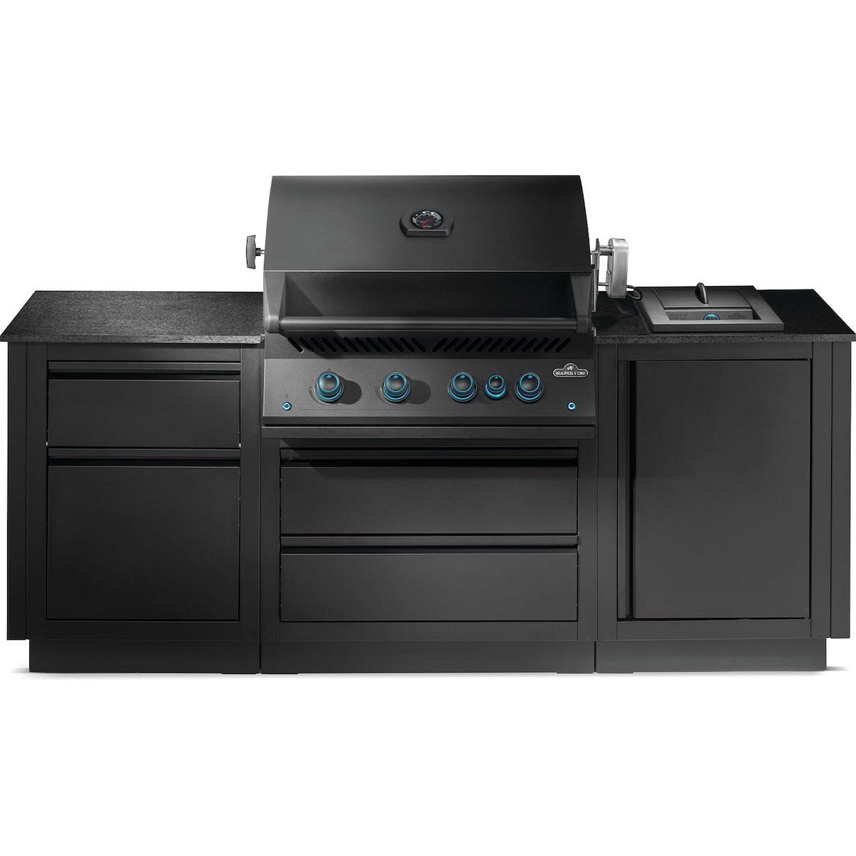 Napoleon OASIS 301 Outdoor Kitchen Island w/ Side Burner & 700 Series 32 Grill Head - Image 2