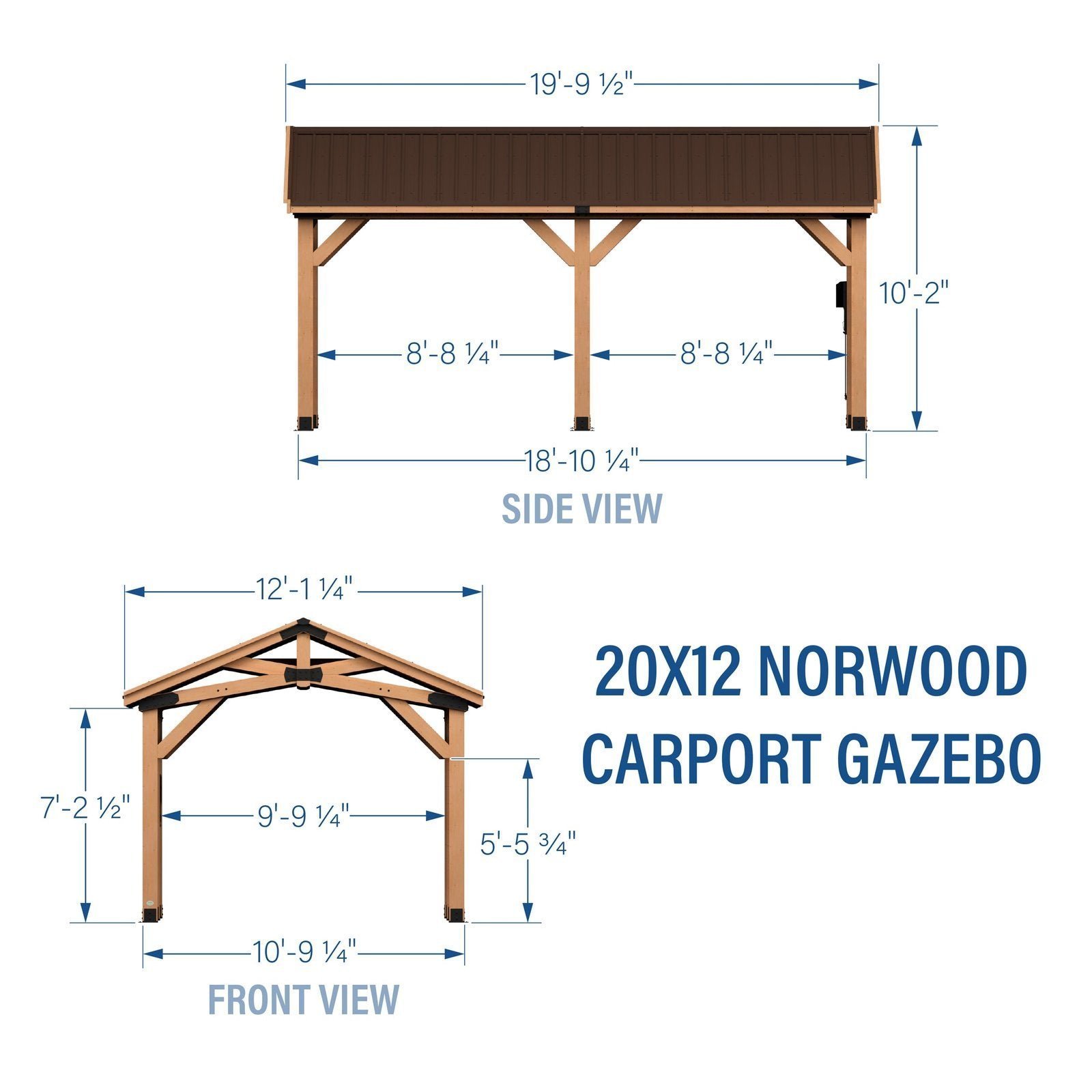 20×12 Norwood Carport/Gazebo - Image 2
