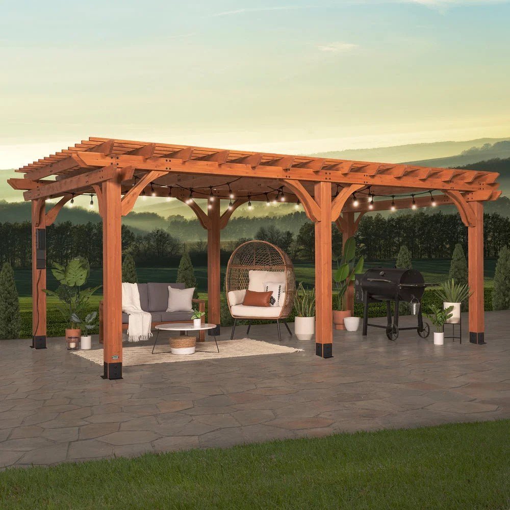 20×12 beaumont pergola – brown - Image 20