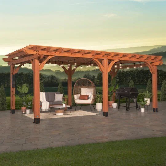 20×12 beaumont pergola – brown - Image 26