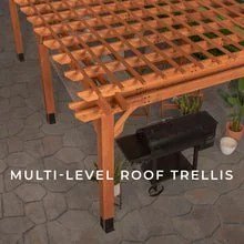 20×12 beaumont pergola – brown - Image 4