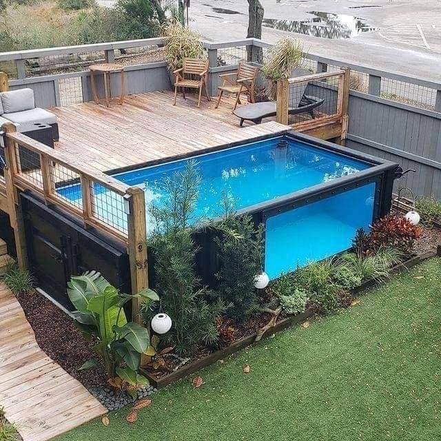Fiberglass Acrylic Window Pool Swimming Outdoor Above Ground Pool Prefabricated Container Swimming - Image 4