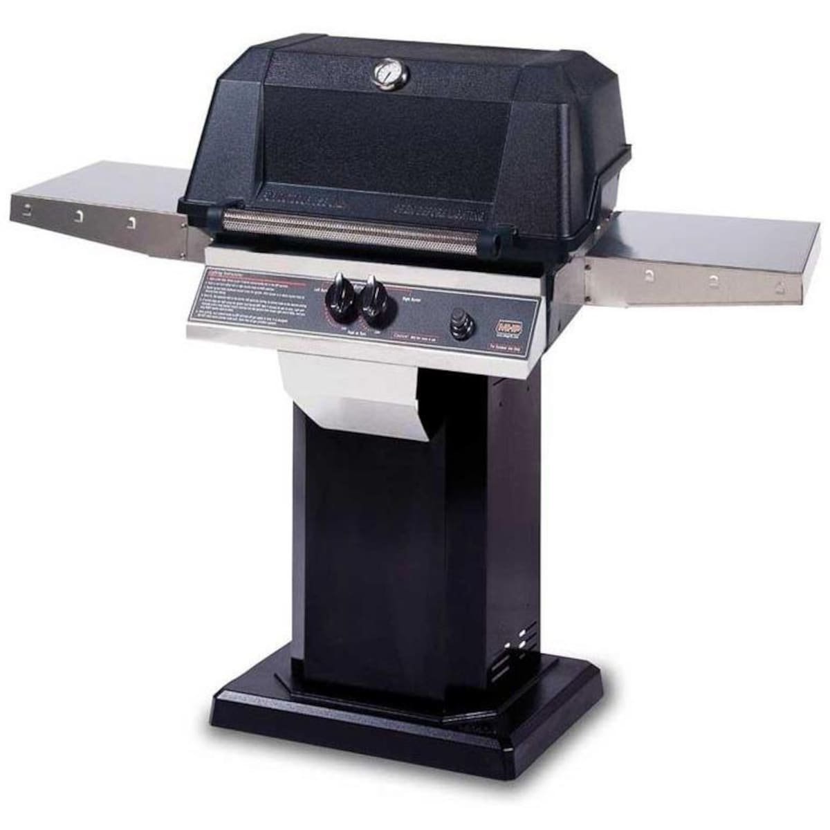 Heritage 1-Burner Natural Gas Grill with Side Shelves Modern Home Products - Image 2