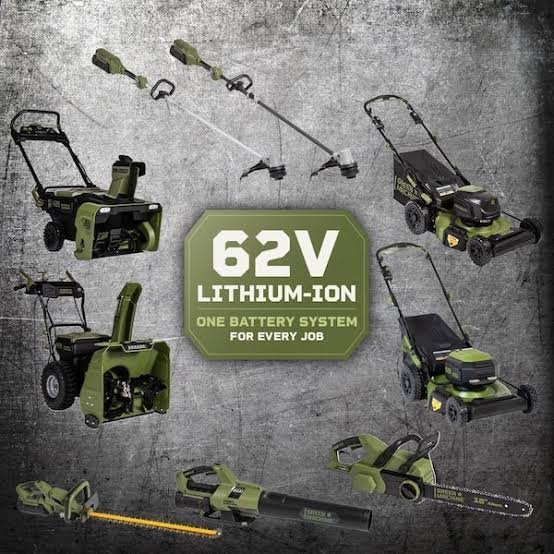 Green Machine 62V Brushless 22 in. Electric Cordless Battery Self - Image 3