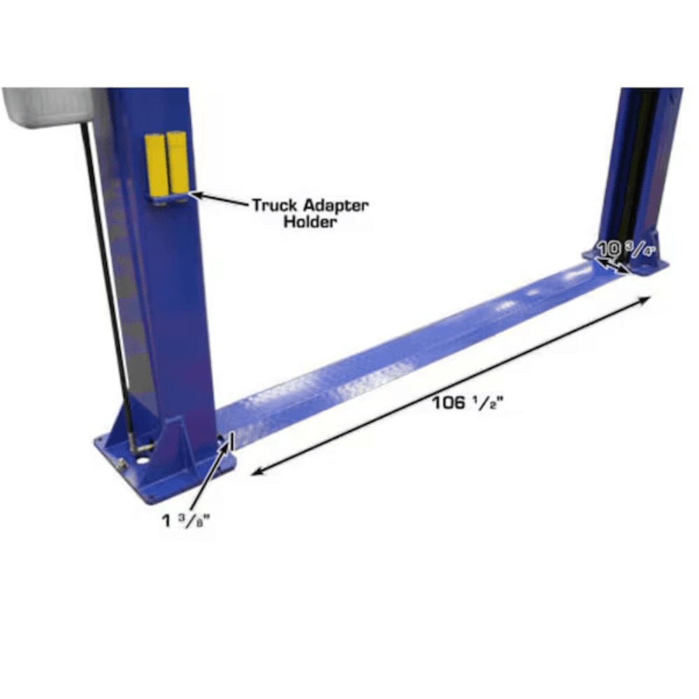 Atlas 9KBPX Baseplate 2-Post Car Lift 9000 Lb for Low Ceilings - Image 3