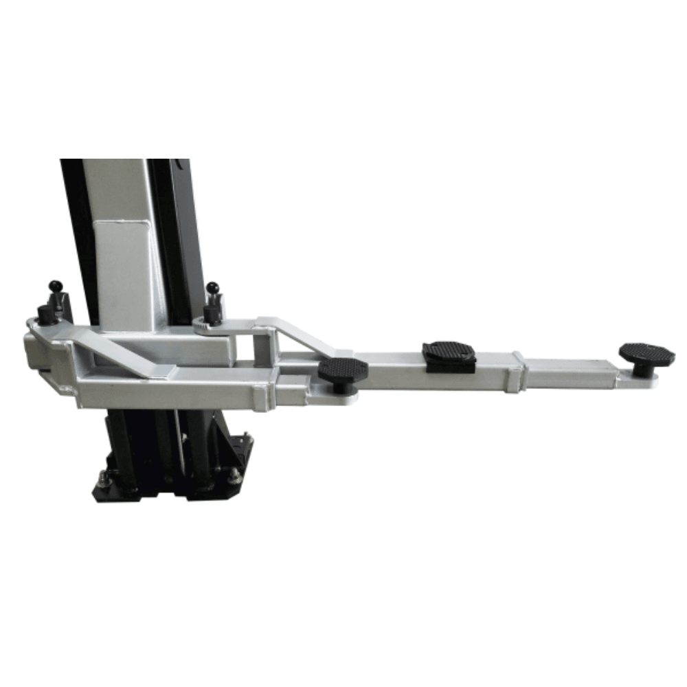 Premium 9000 Lb. Capacity Asymmetric Clear-Floor 2-Post Car Lift in Black - Image 7