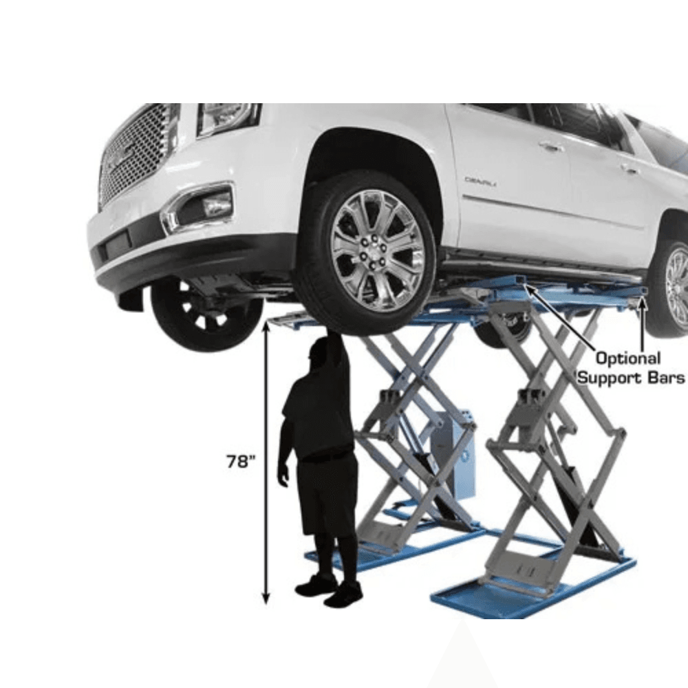 Atlas SLP-9K 9000 Lb. Capacity Commercial Full-Rise Scissor Car Lift - Image 3