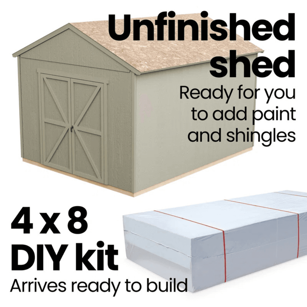 Handy Home Products Astoria 12' x 12' Wood Outdoor Storage Shed - Image 6