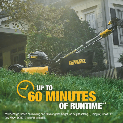 DEWALT 20V MAX Cordless Self-Propelled 21.5-Inch Lawn Mower and Outdoor Tool Combo Kit with Blower, Trimmer, and Saws - Image 2