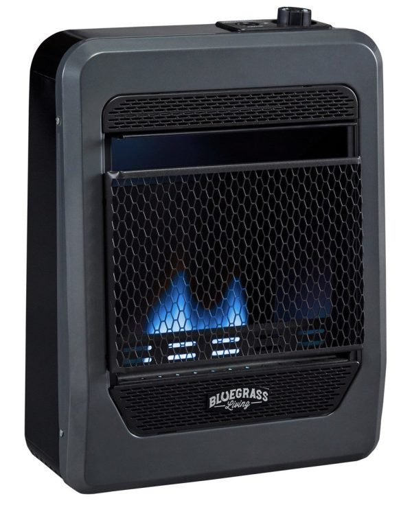 Bluegrass Living 10,000 BTU Natural Gas Ventless Blue Flame Space Heater with Base Feet B10TNB-B - Image 4