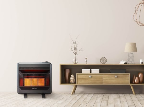 Bluegrass Living 28,000 BTU Propane Gas Ventless Infrared Space Heater with Blower and Base Feet B28TPIR-BB - Image 4
