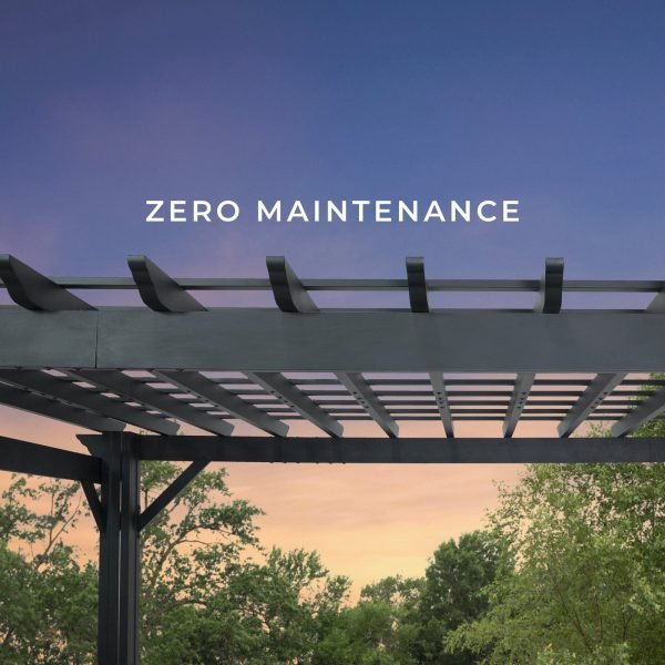 Backyard Discovery Stratford 14' x 10' Black Steel Pergola with Soft Canopy - Image 7
