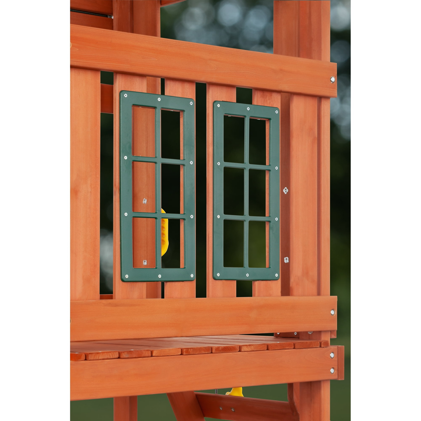 Creative Cedar Designs Cedar Cottage Wooden Swing Set with Slide and Picnic Table - Image 3