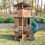 Kidkraft Panorama Tower Three-Story Wooden Outdoor Playhouse with Slide - Image 3