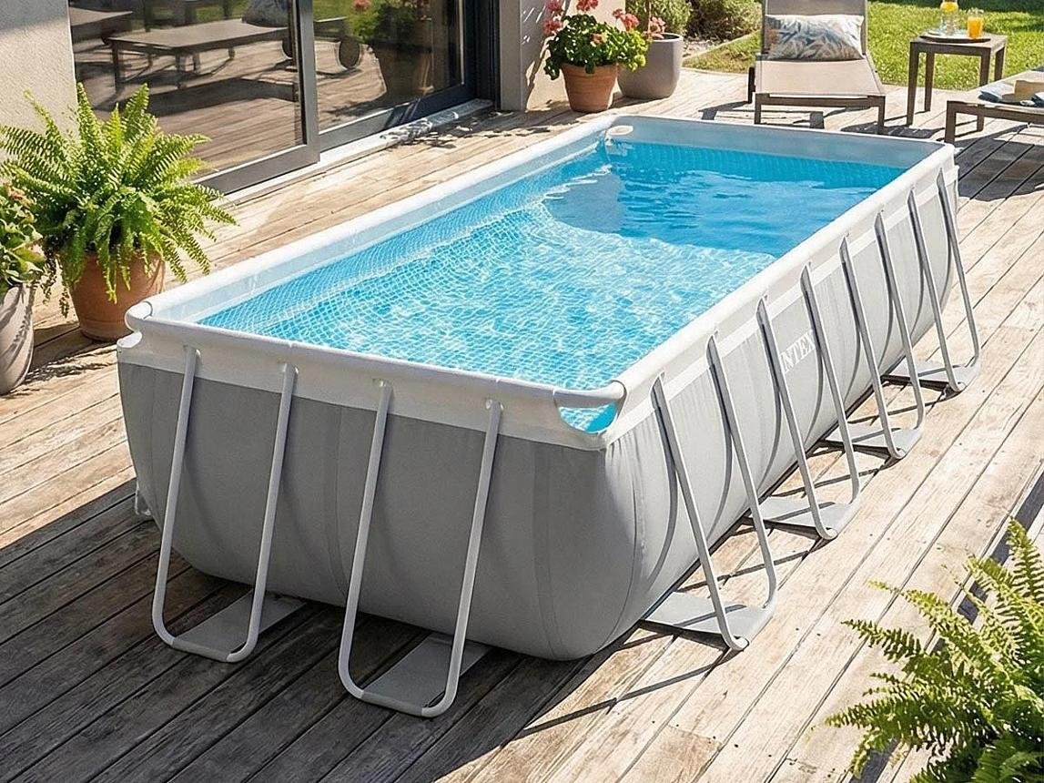 Piscine bois rectangulaire UBBINK Azura 400 x 200 x 126 cm, structure en pin traité, kit complet - Image 3