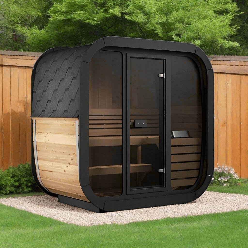 SaunaLife Model CL3G Cube Outdoor Sauna - Image 3
